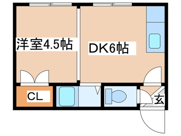 K2オオタキビルの物件間取画像